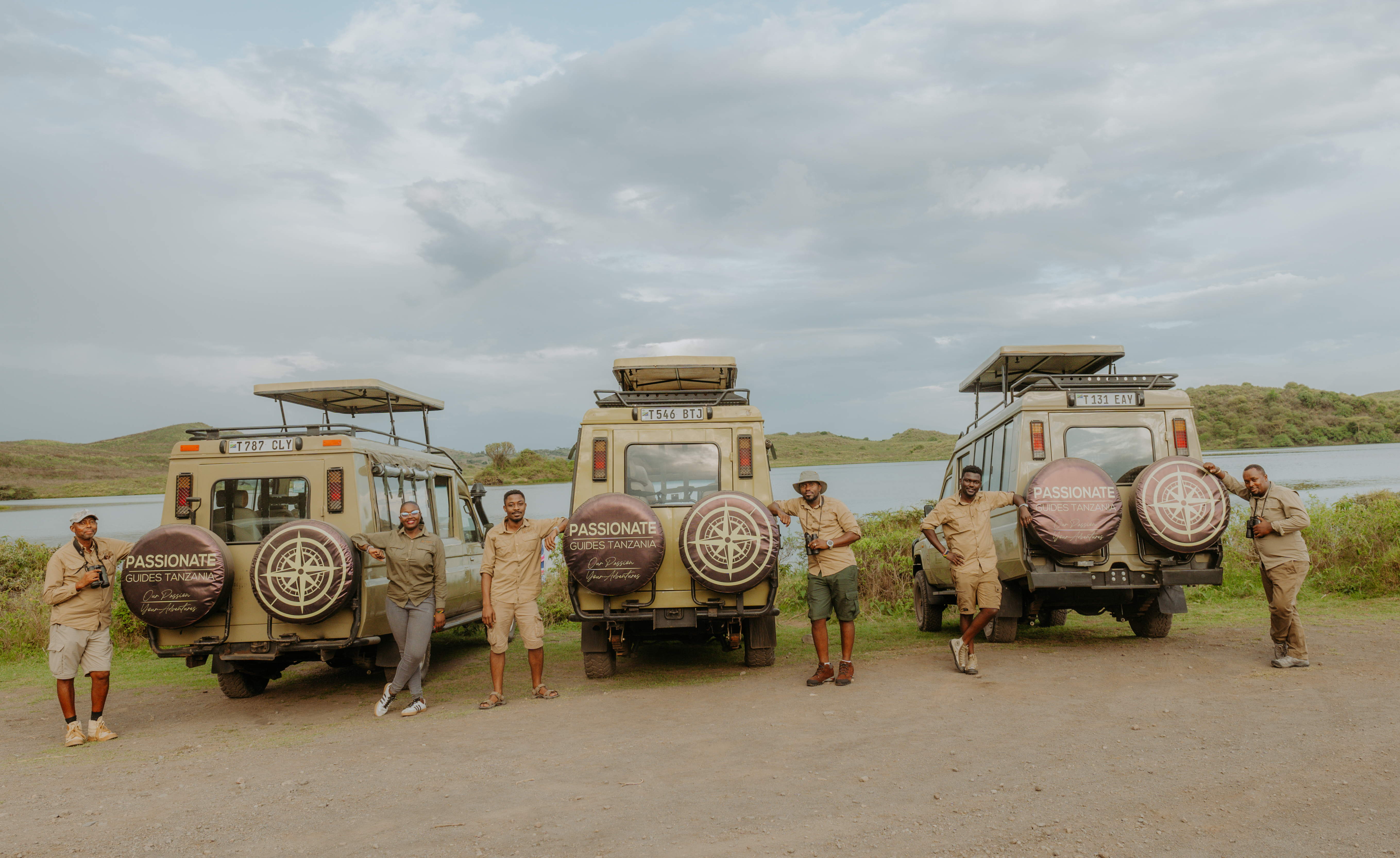 Safari vehicle on the savannah